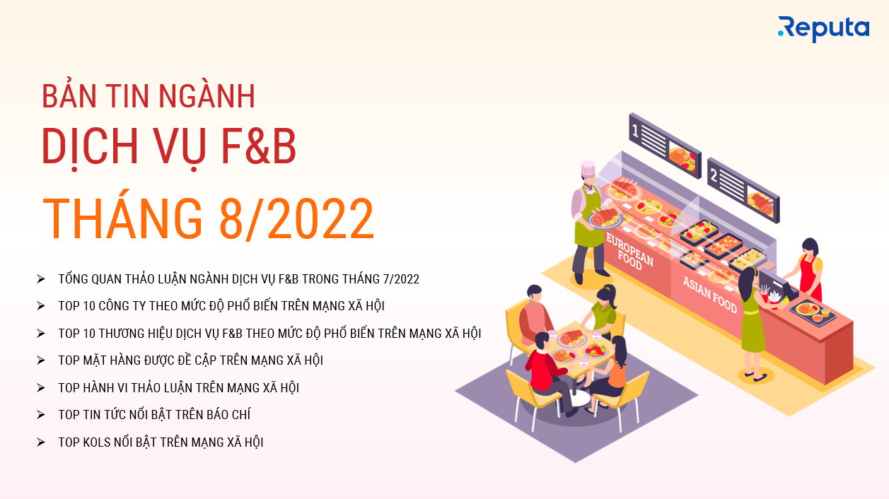 Download] Bản Tin Ngành Dịch Vụ F&B Tháng 8/2022